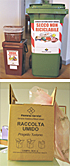 VAL di Fiemme organics collection bins