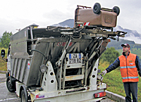VAL di Fiemme collection truck