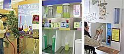 bulk dispensers for wine, soap and milk