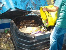 Chico State food waste composting