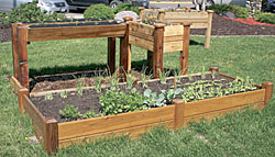 Elevated garden beds