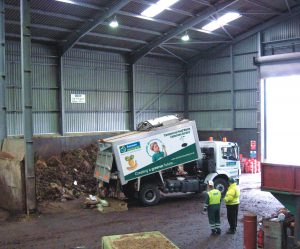 Keenan Recycling, Scotland, food waste tipping for compost