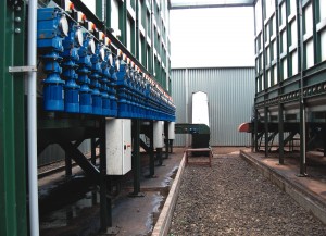 Motors on in-vessel composting system