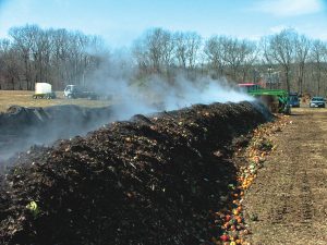 Round fruits and vegetables composting