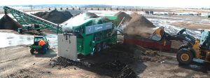 Compost screening with Komptech star screen at Shakopee Mdewakanton Sioux Community’s Organics Recycling Facility