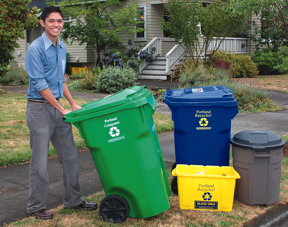Portland, Oregon rolled out its residential three-stream solid waste collection service last fall with weekly pick-up of organics and biweekly pick-up of trash. Diapers and pet waste are not allowed in the organics cart.