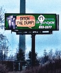 Organicycle uses digital billboards to promote their residential organics collection service in Grand Rapids, Michigan.