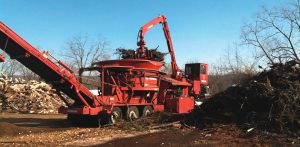 GreenCycle purchased a mobile Morbark tub grinder that could handle the large oversized material and trunks. Since Sandy hit, it has been transporting the grinder to municipalities’ recycling yards, such as the Town of Ellington, Connecticut, where it can utilize the Town’s loaders and operators.