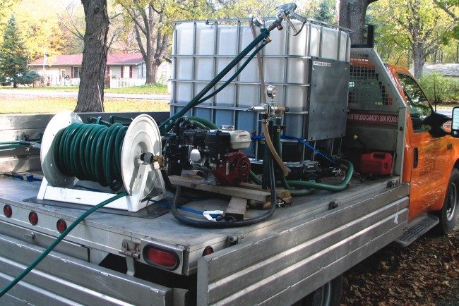 Flowerfield has a portable 500-gallon compost tea brewer for off-site applications such as farms, golf courses and college campuses.