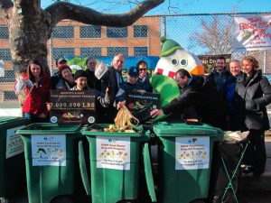 The Greenmarket Food Scrap Compost Program is a partnership between GrowNYC (a nonprofit that manages greenmarkets and community gardens), NYC Department of Sanitation (DSNY) and community partners.