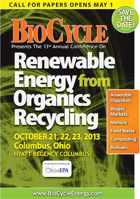 BioCycle's 13th Annual Conference on Renewable Energy from Organics Recycling