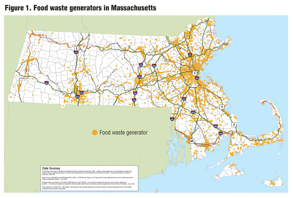 Figure 1. Food waste generators in Massachusetts