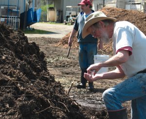 Lou Preston of Preston Vineyards (above) in Sonoma County began making compost four years ago, pursuing an interest in biodynamic farming.