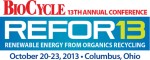 REFOR13, BioCycle Renewable Energy From Organics Recycling Conference