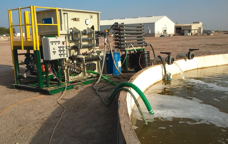 World Water Works Algae Harvesting Technology Optimized dissolved air flotation system