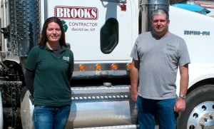 Amy Brooks and her brother Alan Brooks (inset) help manage the company started by their father, Dean Brooks.
