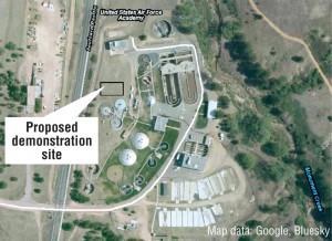 Figure 1. Proposed demonstration location at USAFA