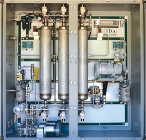 Figure 3. Pilot-scale biogas carbon dioxide and moisture removal system