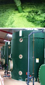 Landia pump and anaerobic digester tanks