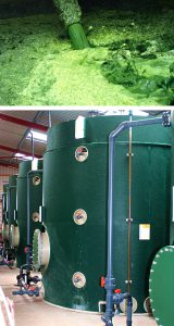 Landia pump and anaerobic digester tanks Landia pump and anaerobic digester tanks