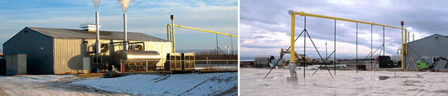 The George DeRuyter & Sons dairy digester processes around 175,000 gallons/day of concentrated manure from over 5,000 cows using a hybrid plug flow complete mix system designed by DVO, Inc. and Andgar Corp.