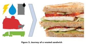 Figure 2. Journey of a wasted sandwich