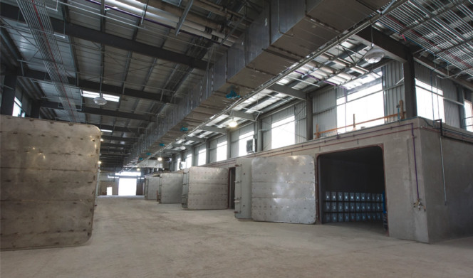 Zero Waste Energy Development Company's large-scale commercial dry fermentation anaerobic digestion and composting facility in San José, California.