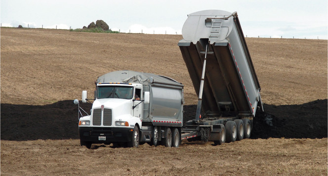 A long-term study testing biosolids as a fertilizer for dry land wheat in Washington State evaluated the connection between soil organic matter and water retention and infiltration.