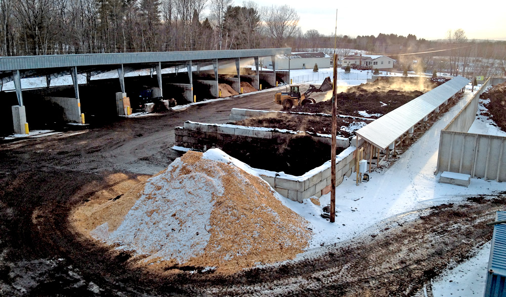 The largest generators of food scraps (>104 tons/year) must start separating them on July 1, 2014 if there is a permitted composting facility within 20 miles to receive them. Green Mountain Compost in Williston, Vermont, a municipally-funded operation, is permitted to take food scraps.