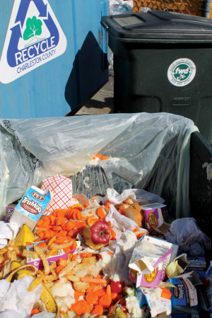 The program is designed to capture postconsumer food scraps from school cafeterias, although a few schools also include preconsumer material from their kitchens. Photo courtesy of Food Waste Disposal