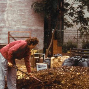 Composting undertaken at 7th Street drop-off center in 1995 to help beautify the 15,000 sq. ft. lot.