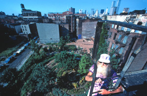 Adam Purple, one of the Lower East Side’s most prominent community gardeners, transformed rubble-filled lots into thriving gardens.