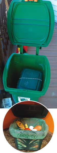The City of Cambridge’s (MA) residential food waste collection pilot has 600 households participating. Single-family households and 2-family unit housing were given a 12-gallon Orbis Green Bin2 container, a Max Air ventilated kitchen container (inset and inside the Green Bin when delivered) and a year’s supply of BioBags.