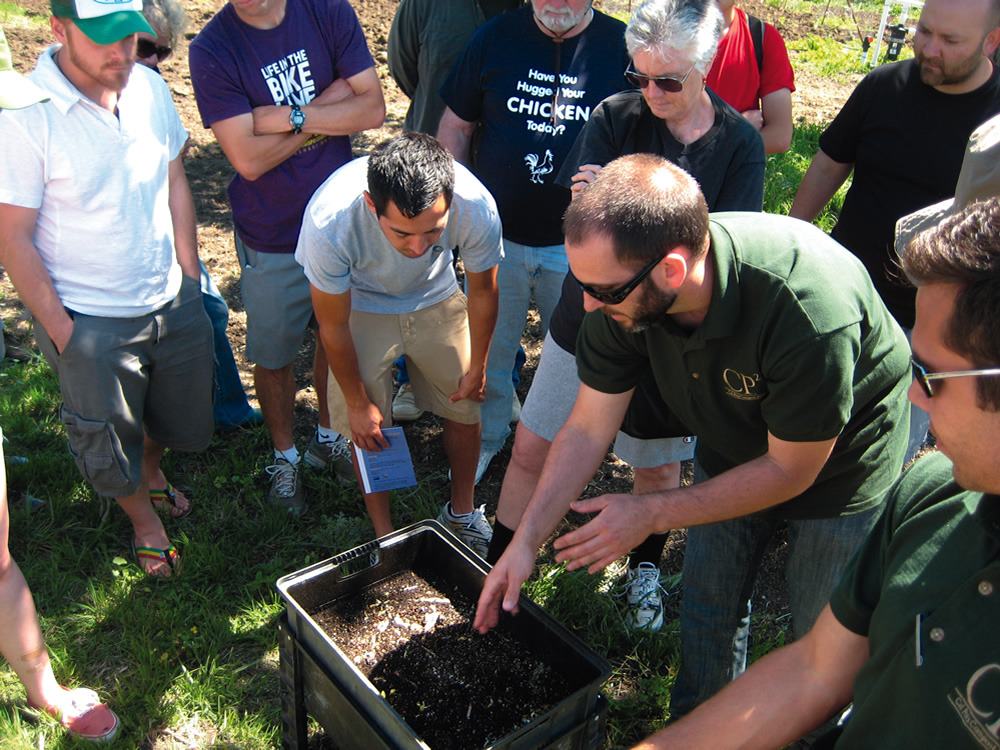 The Center for Sustainability offers a variety of trainings, including one focused on vermicomposting, as well as a week-long certification course for professional composters.