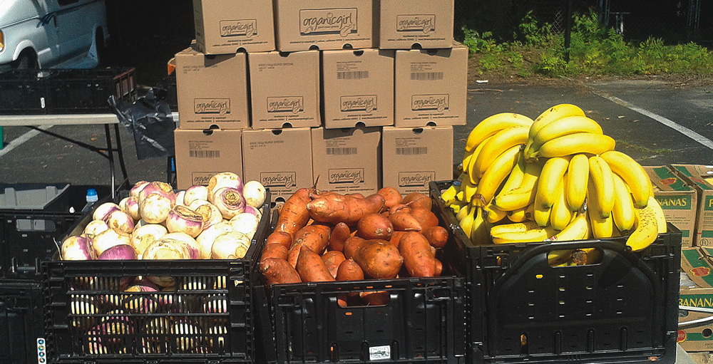 Philabundance, a large regional food bank serving the Philadelphia (PA) region, holds “Fresh For All” distribution events each week to distribute fresh produce to those in need.