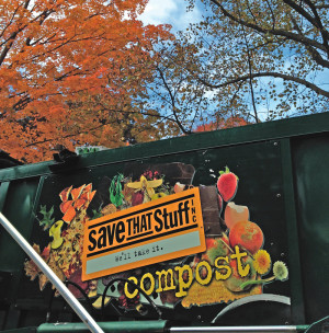 Save That Stuff collects about 8,000 tons/year of source separated food waste, running trucks six days a week. 