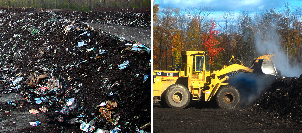 Cayuga Compost services the totes and composts the festival food scraps and compostable serviceware. Starting in 2015, the facility will not accept compostable utensils as they aren’t breaking down in its windrow system.