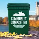 Community Composting provides branded 4-gallon containers to residential customers.