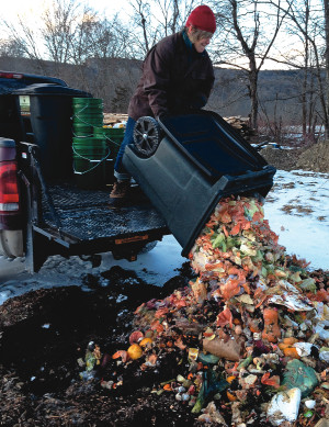 For feedstock, Community Compost is already collecting food scraps from between 15 and 20 residential customers and 10 businesses in New Paltz, and 40 to 50 residential customers in Hoboken.