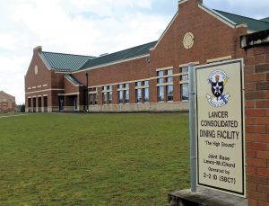 The Lancer Dining Facility is the largest food service operation on the base, providing meals to 700 servicemembers per day.