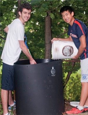 Grant Berman (left) and Miles Macero of Dirty Boys Composting 
