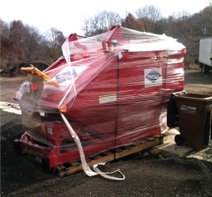 New England Compost purchased a SAT 6 Collection Unit with 6 cubic yards of capacity from Perkins Manufacturing. The unit, which includes a tote lifter, is being installed on a 20-foot flat bed truck.