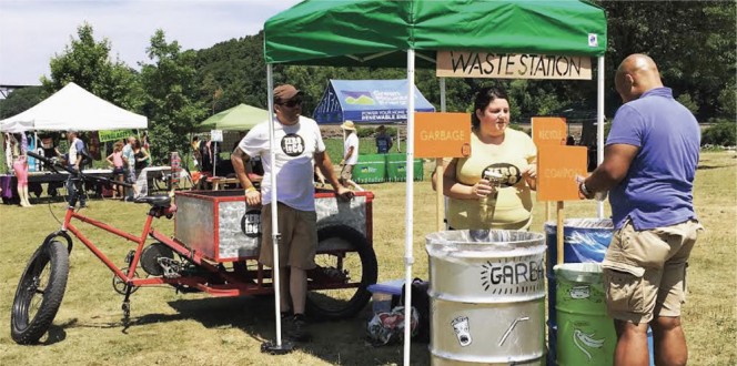 Zero to Go (ZTG), an education-oriented company that provides recycling and organics collection services at small (under 500 people) and large (3,000+ people) events in the Hudson Valley.