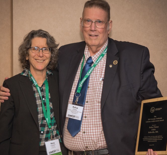 Nora Goldstein and Dr. Rufus Chaney