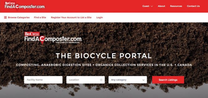 New home page BioCycle FindAComposter.com