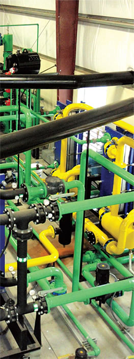 Biogas piping