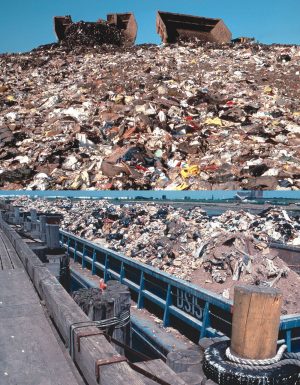 Modern day recycling got a boost from the closure of Fresh Kills Landfill on Staten Island, NY (above) and an infamous garbage barge that remained at sea after being rejected by 6 states and 3 countries in 1987.