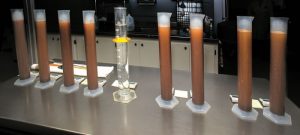Lab testing helps determine the texture (percent sand, silt, clay) ofbiofiltration media.