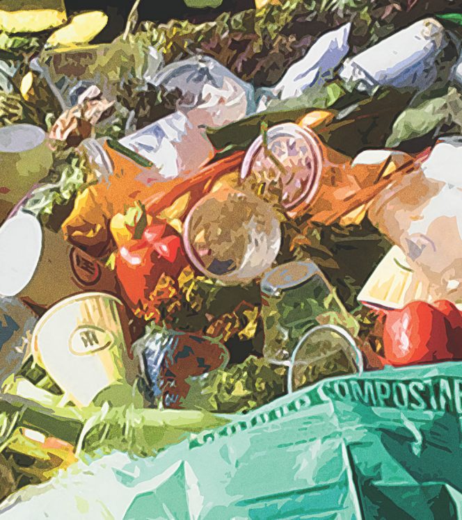 Food scraps and compostable products