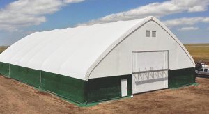 A1 Organics uses a ClearSpan Hercules Truss Arch building at its Rattler Ridge composting facility for equipment storage and Harvest Quest production